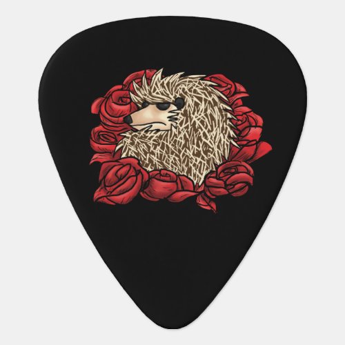 Grumpy Hedgehog Guitar Pick