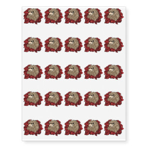Grumpy Hedgehog Temporary Tattoos