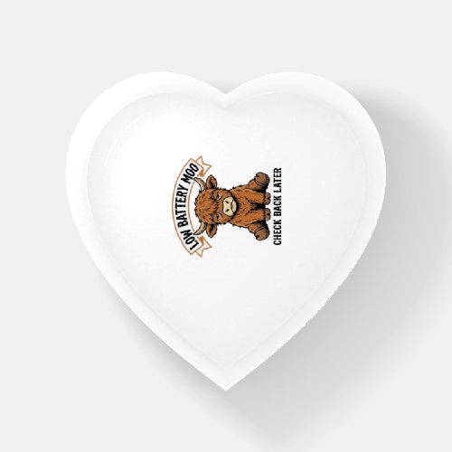 Grumpy Highland Cow Funny Offline Mood Shirt Paperweight