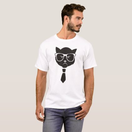 GRUMPY HIPSTER CAT T-Shirt