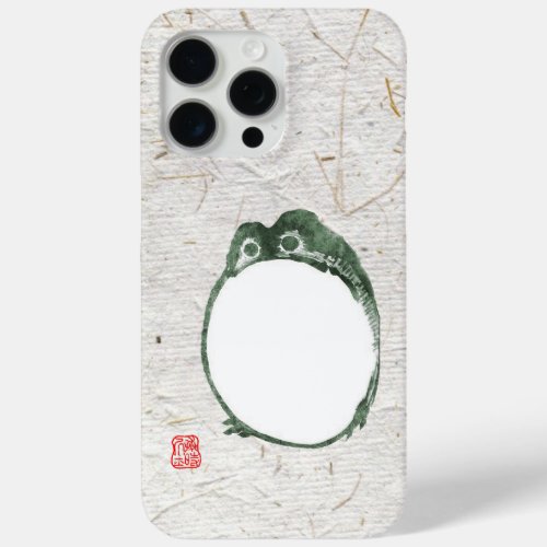 Grumpy Japanese Frog Toad 19th Century  iPhone 15 Pro Max Case