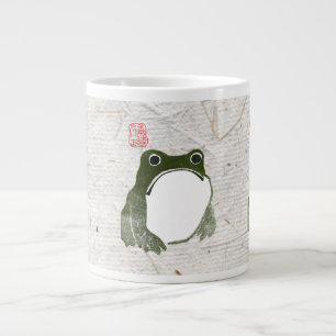 Grumpy Japanese Frog Toad 19th Century Giant Coffee Mug