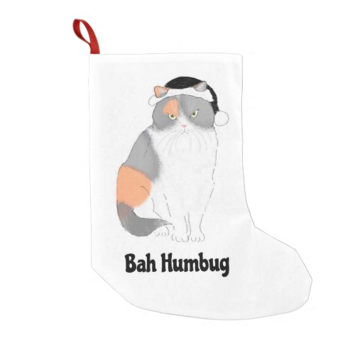 Grumpy Katie bah humbug Christmas stocking