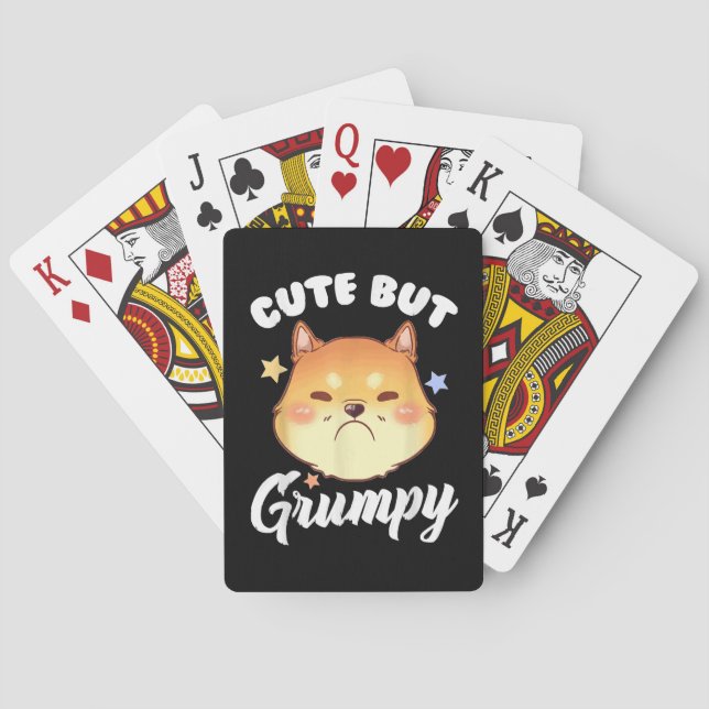  Grumpy Kitten Upset Pouting Cat Poker Cards (Back)