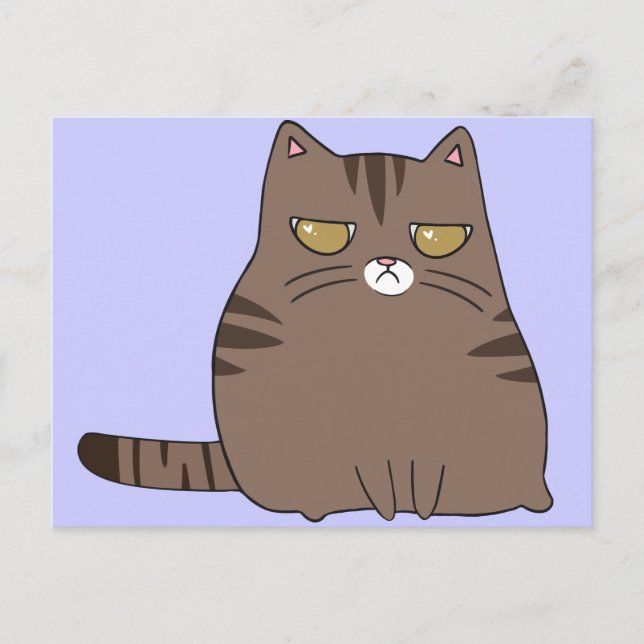 Grumpy Kitty Postcard (Front)