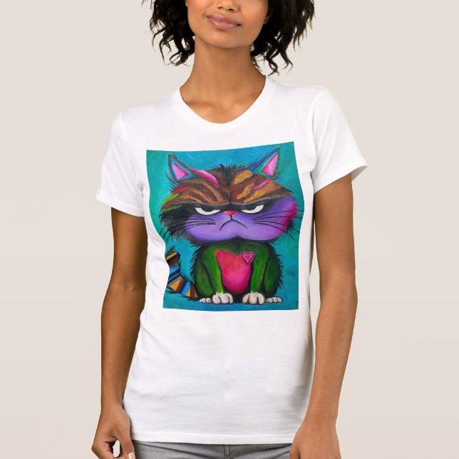 Grumpy Kitty Sweatshirt T-Shirt (Front)