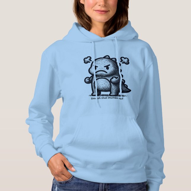 Grumpy Little Dino Hoodie (Front)