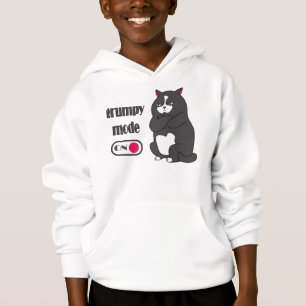 Grumpy mode on funny fat cat  hoodie