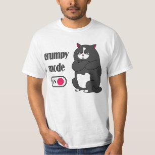 Grumpy mode on funny fat cat T-Shirt