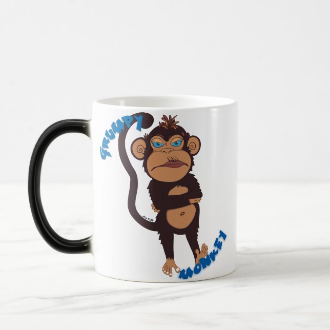 Grumpy Monkey Mug (Left)