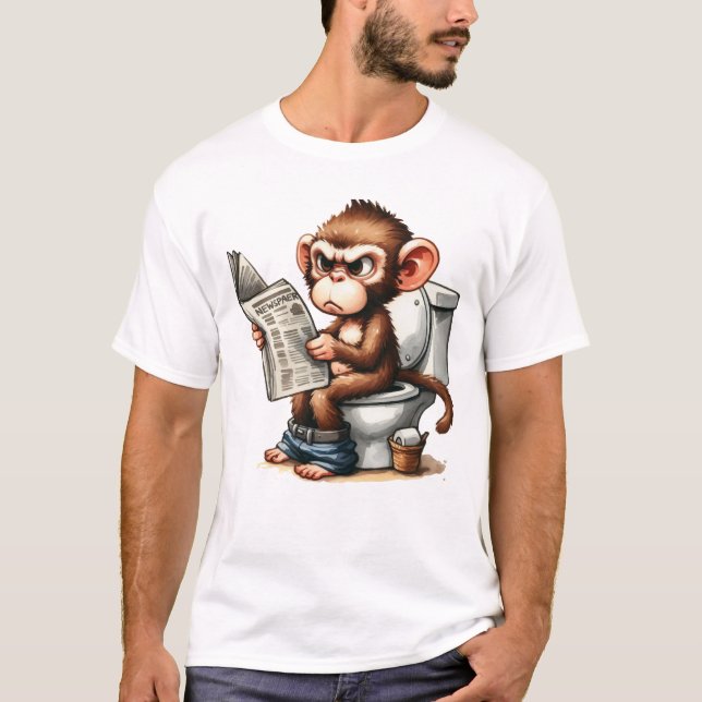 GRUMPY MONKEY T-Shirt (Front)