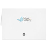 Grumpy Monkey with a Mustache Blank Card (Back Horizontal)