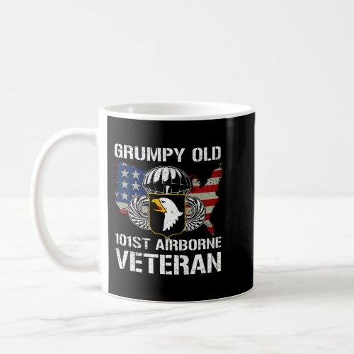 Grumpy Old 101st Airborne Division Veteran T Shirt Coffee Mug