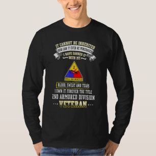 Grumpy Old 2nd Armored Division Veteran Father Day T-Shirt