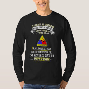 Grumpy Old 2nd Armored Division Veteran Father Day T-Shirt