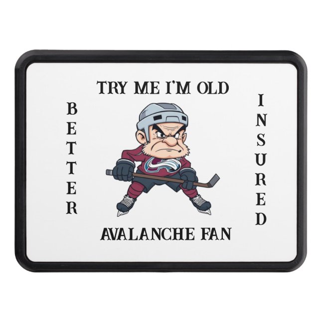 Grumpy Old Avalanche Fan Hitch Cover (Front)