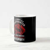 Grumpy Old Firefighter Thin Red Line Coffee Mug (Front Left)