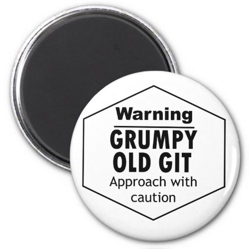 Grumpy Old Git Funny Magnet