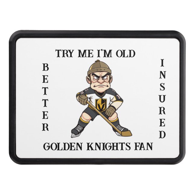 Grumpy Old Golden Knights Fan Hitch Cover (Front)