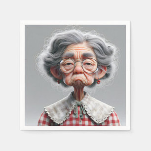 Grumpy Old Lady Napkins