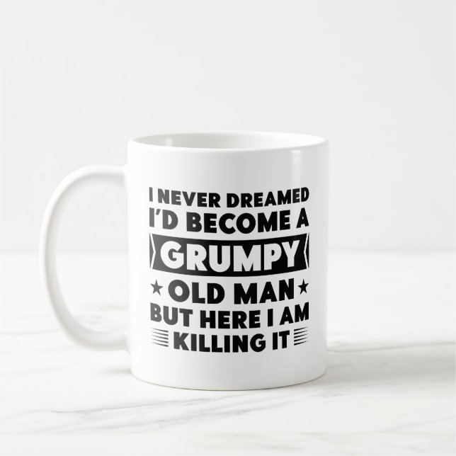 Grumpy Old Man Coffee Mug (Left)