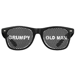 GRUMPY OLD MAN FUNNY BIRTHDAY Party Sunglasses