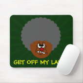 Grumpy Old Man: Hey, you kids get off my lawn! Mouse Pad (With Mouse)