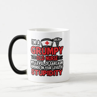 Grumpy Old Nurse Color Morph Mug