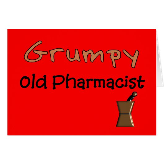 Grumpy Old Pharmacist T-Shirts and Gifts (Front Horizontal)
