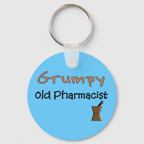 Grumpy Old Pharmacist T_Shirts and Gifts Keychain