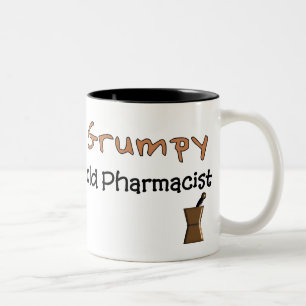 Grumpy Old Pharmacist T-Shirts and Gifts Two-Tone Coffee Mug
