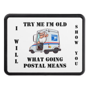 Grumpy Old Postal Worker Hitch Cover