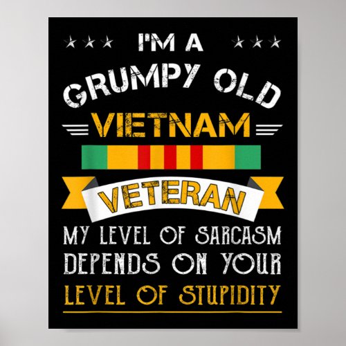 Grumpy Old Vietnam Veteran Poster