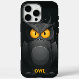 Grumpy Owl Personalized iPhone 16 Pro Max Case