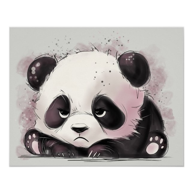 Grumpy Panda Poster (Front)