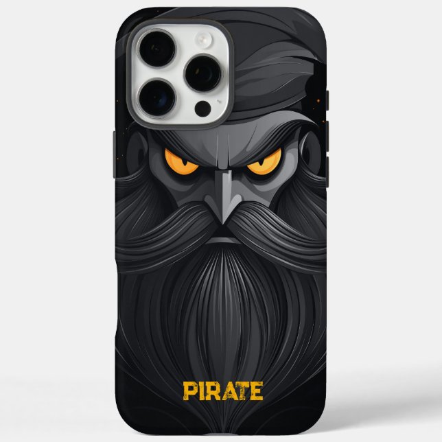 Grumpy Pirate Portrait Case-Mate iPhone Case (Back)