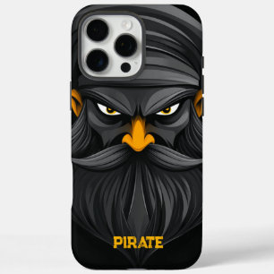 Grumpy Pirate Portrait iPhone 16 Pro Max Case
