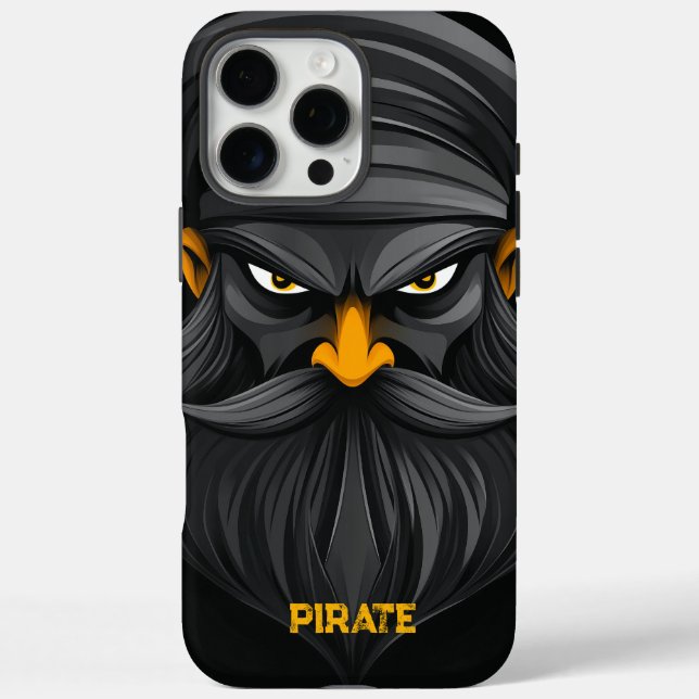 Grumpy Pirate Portrait Case-Mate iPhone Case (Back)
