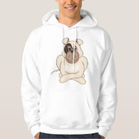 Grumpy Pit Bull Mens Hoodie