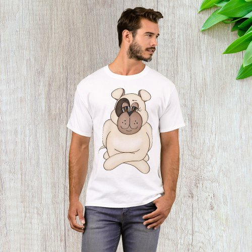 Grumpy Pit Bull Mens T_Shirt