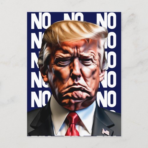 Grumpy Pouty Trump  Postcard