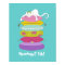 Grumpy princess cat and the pea colorful posters