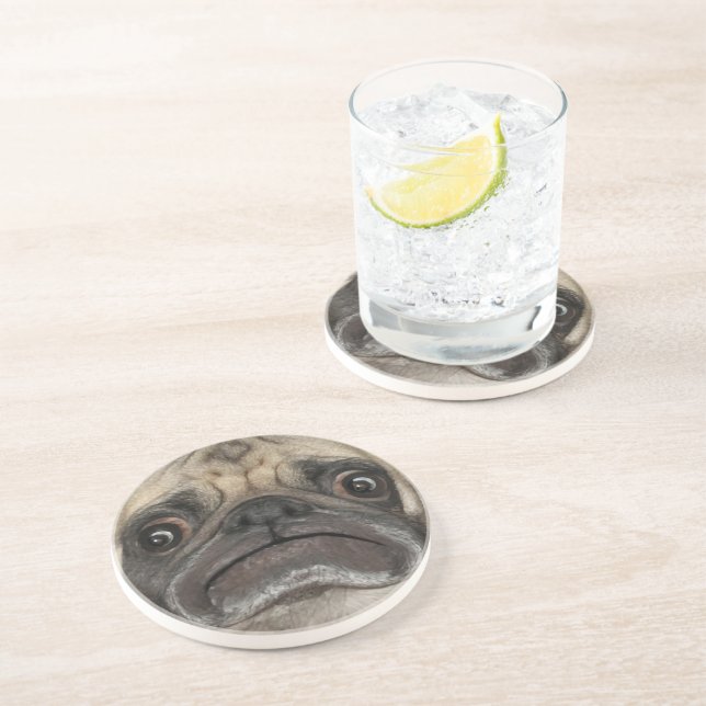 Grumpy Puggy Coasters (Side)