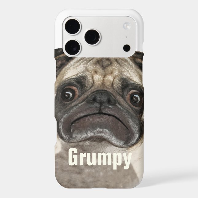 Grumpy Puggy Gifts Case-Mate iPhone Case (Back)
