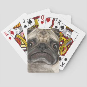 Grumpy Puggy Gifts Poker Cards