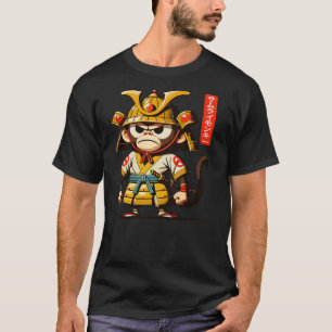 Grumpy Samurai monkey - Matsumoto Hoji Style T-Shirt