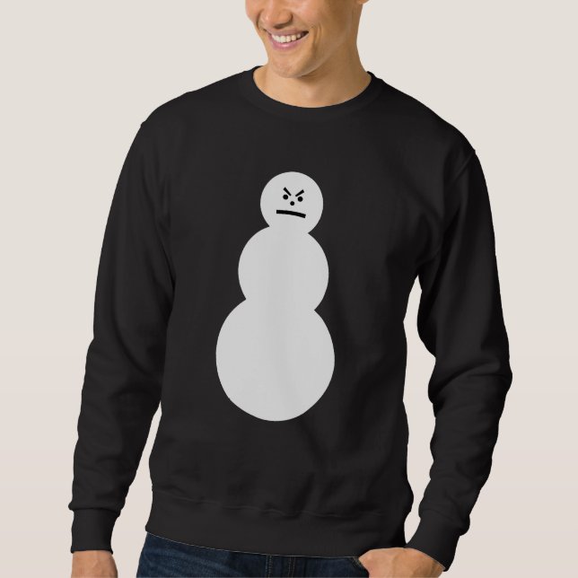 Grumpy Snowman Sweatshirt (Front)