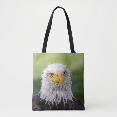 Grumpy  Soggy Bald Eagle Tote Bag