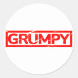 Grumpy Stamp Classic Round Sticker