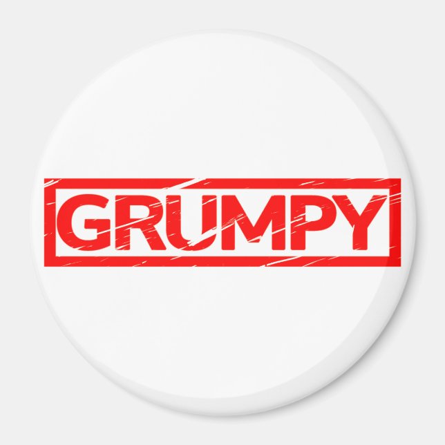Grumpy Stamp Magnet (Front)